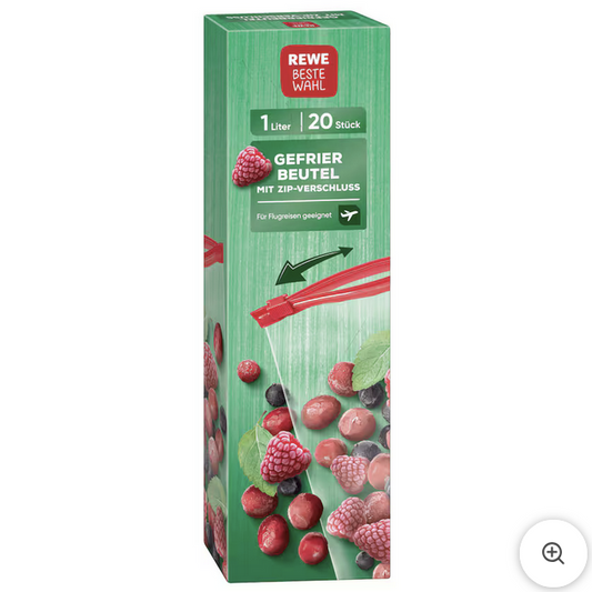 REWE Beste Wahl Gefrierbeutel 1l 20 Stück