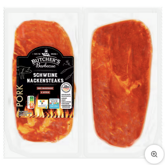 Butcher's Barbecue Schweine Nackensteaks BBQ