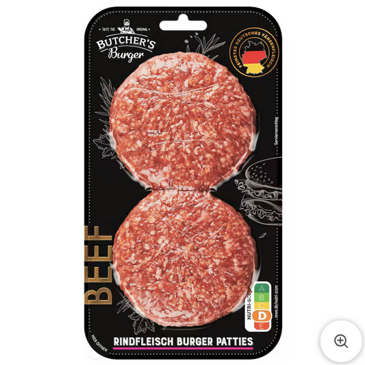 Butchers Burger Beef 230g Färsen-Burger Patties,