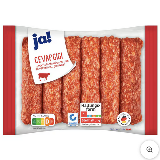 ja! Cevapcici aus Rindfleisch 400g