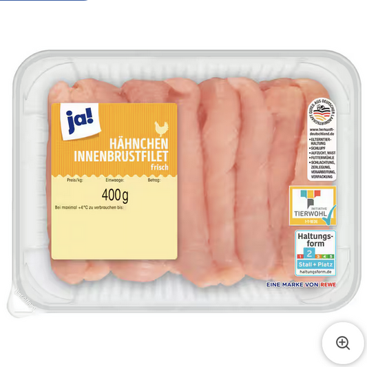ja! Hähnchen-Innenbrustfilet 400g