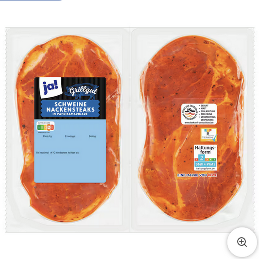 ja! Schweine-Nackensteak Paprika