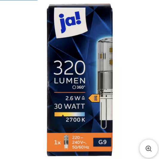 ja! LED Leuchtmittel G9 320 Lumen 26 Watt 1 Stück