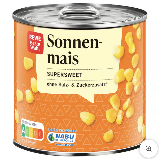 REWE Beste Wahl Sonnenmais Supersweet 285g