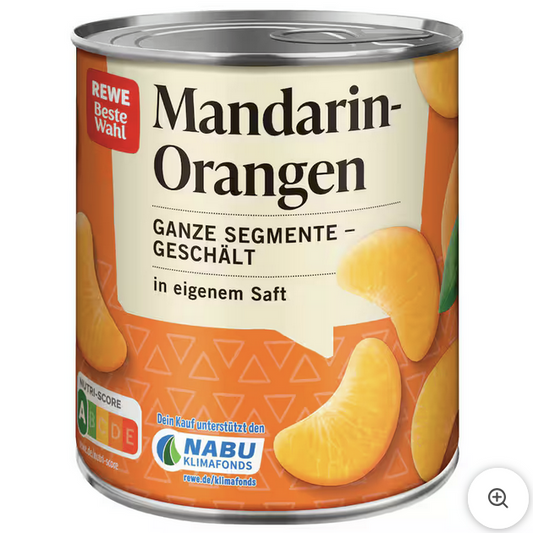 REWE Mandarinen Orangen im eigenen Saft 175g