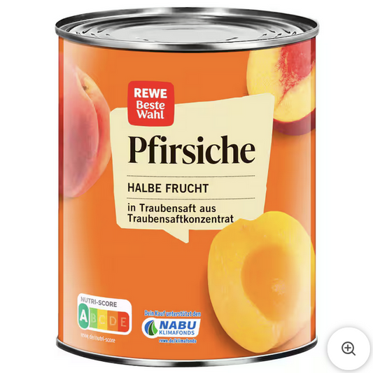 REWE Beste Wahl Pfirsiche Halbe Frucht 250g
