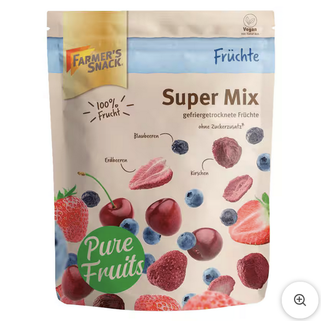 Farmer's Snack Super Mix Früchte gefriergetrocknet 25g