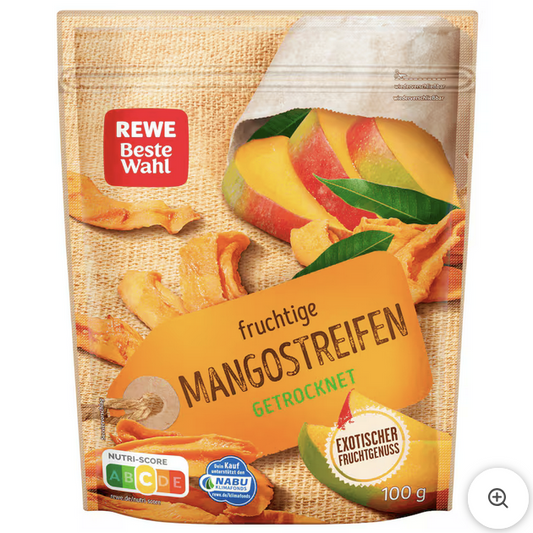 REWE Beste Wahl Mangostreifen 100g