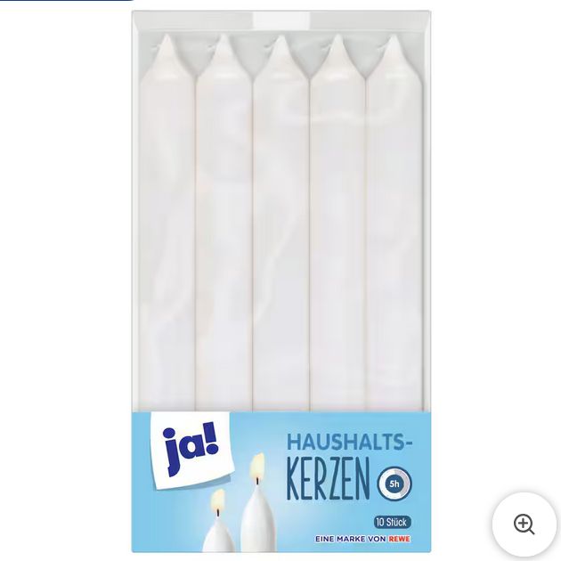 ja! Haushaltskerzen
