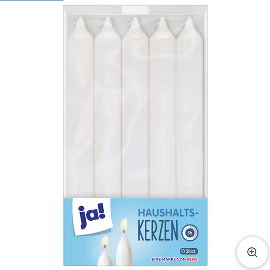 ja! Haushaltskerzen
