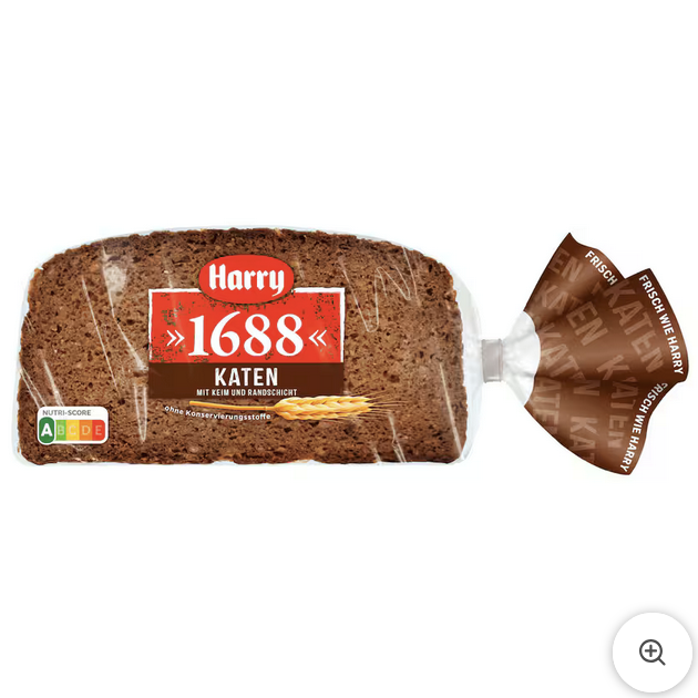 Harry-Brot viertel/halbe Brote geschnitten