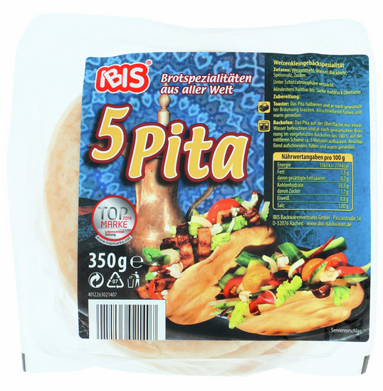 Ibis Pita frisch 350g