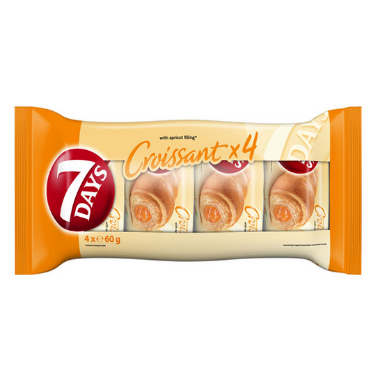 7DAYS Croissant mit Aprikosenfüllung 4x60g