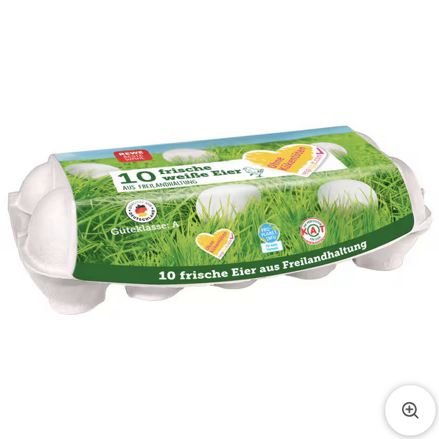 REWE Beste Wahl Respeggt Eier Freilandhaltung 10 Stück