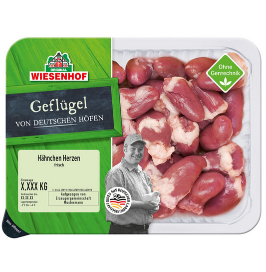 WIESENHOF Deutsche Hähnchenherzen frisch ca.350g