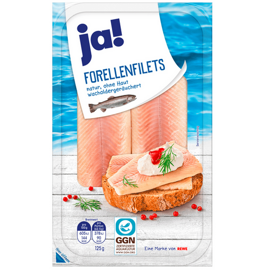 ja! Forellenfilets frisch 125g