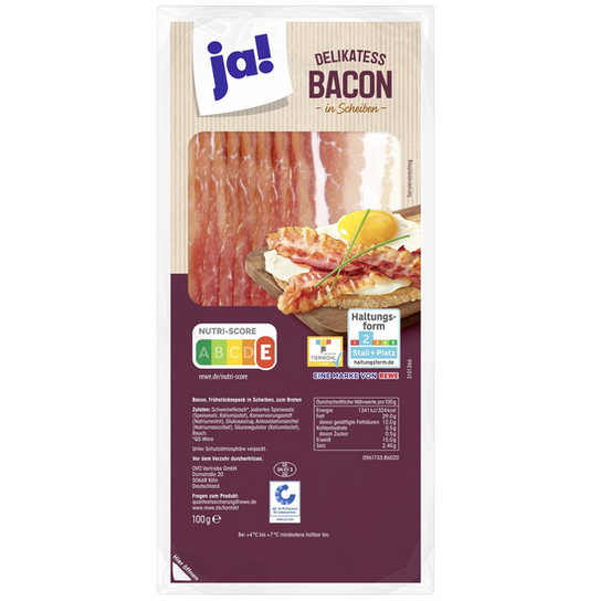 ja! Delikatess Bacon frisch 100