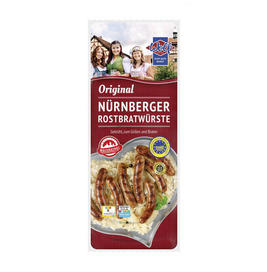 Wolf Nürnberger Rostbratwürste QS gebrüht frisch 300g