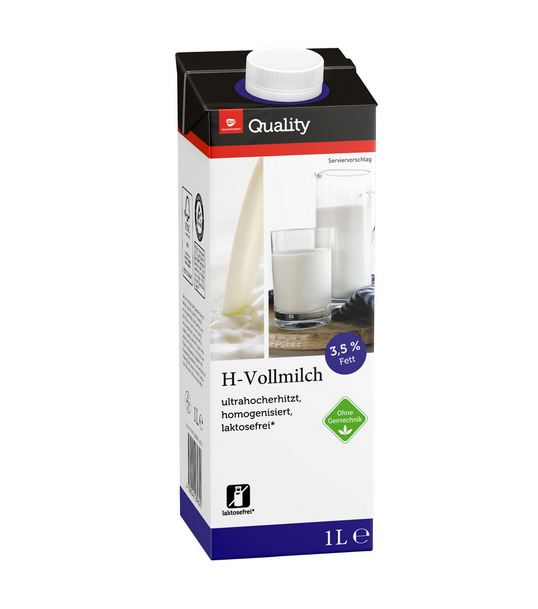 H-Milch laktosefrei 3,5% 1L