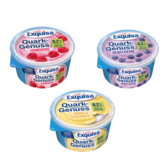 Exquisa Quark Genuss S2 frisch 500g Heidelbeere