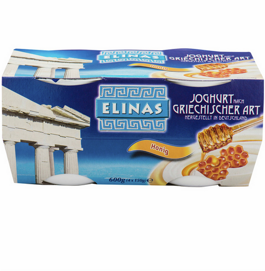Elinas Joghurt nach griechischer Art Honig frisch 4x150g