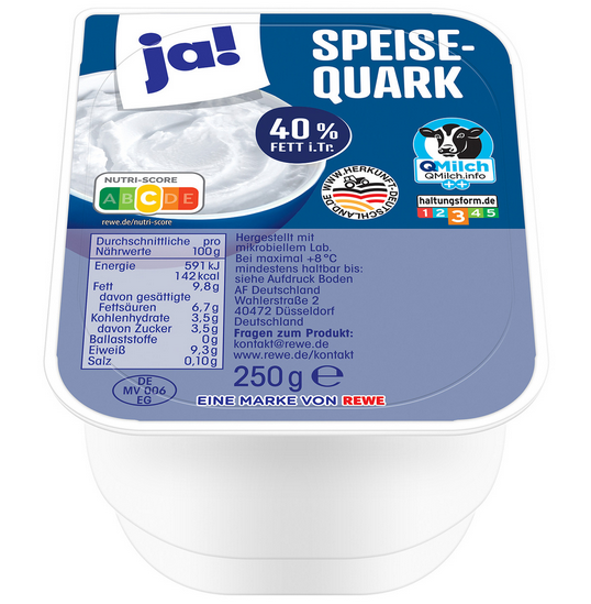 JA! Speisequark 40% frisch 250g