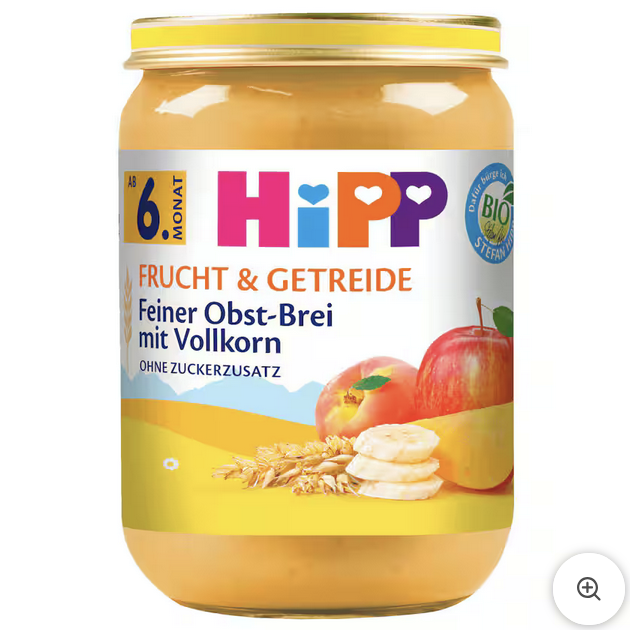 Hipp Bio Frucht & Getreide Feiner Obstbrei 190g