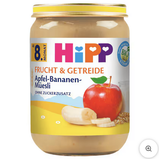 Hipp Frucht & Getreide Bio Apfel-Bananen-Müsli 190g