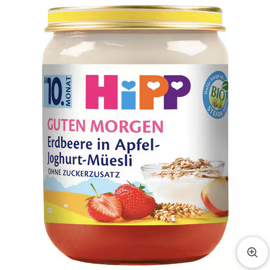 Hipp Guten Morgen Bio Erdbeere in Apfel-Joghurt-Müsli 160g