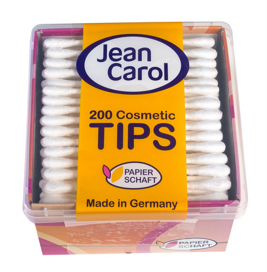 Jean Carol Wattestäbchen mit Papierschaft 20St