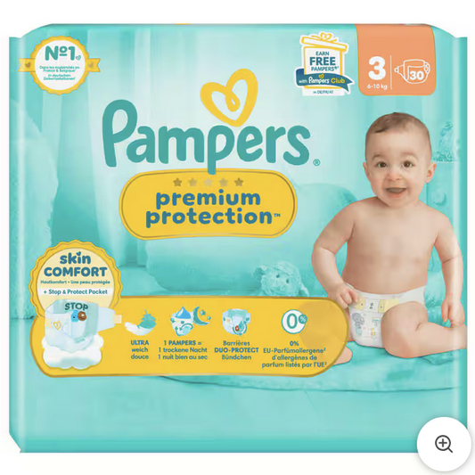 Pampers Premium Protection Windeln Gr.3 6-10kg 30 Stück