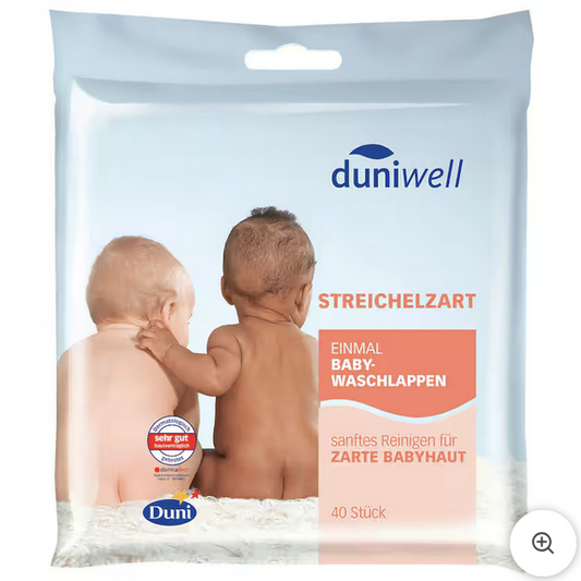 Duniwell Einmal-Baby-Waschlappen 40 Stück
