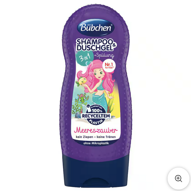 Bübchen 3 in 1 Shampoo & Duschgel + Spülung Meereszauber 230ml