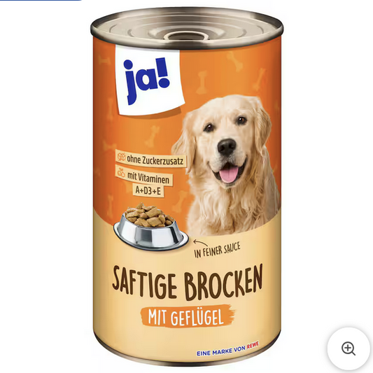 ja! Saftige Brocken mit Geflügel 1240g