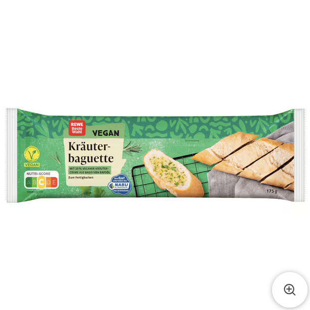 REWE Beste Wahl Kräuterbaguette vegan