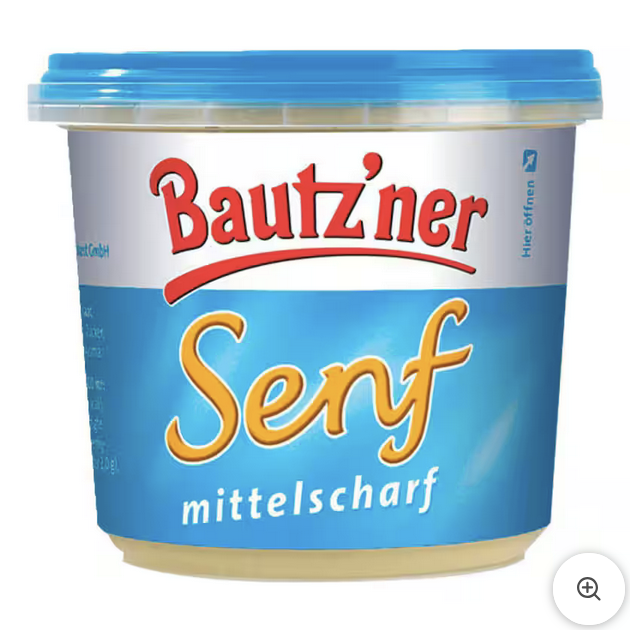 Bautz'ner Senf mittelscharf 200ml