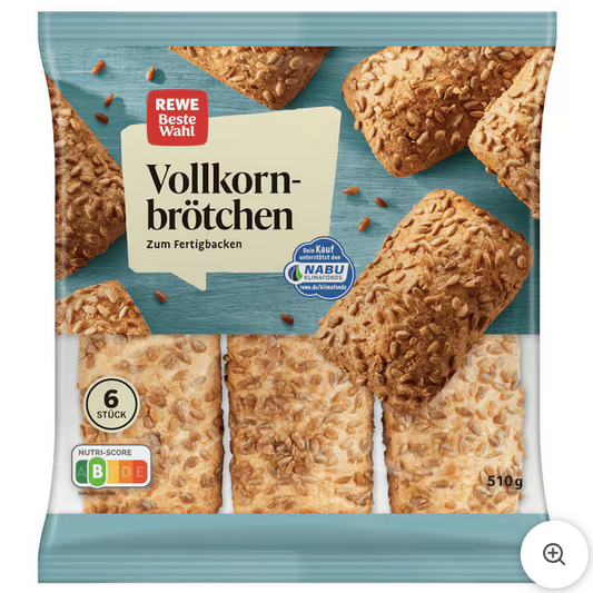REWE Beste Wahl Vollkorn Brötchen 510g