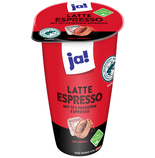 JA! Milch Kaffee Mix frisch 250ml