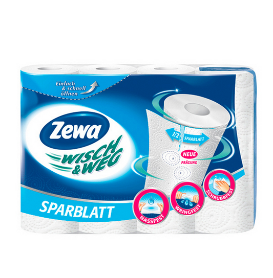 Zewa Wisch & Weg reinweiß 4x74Blatt