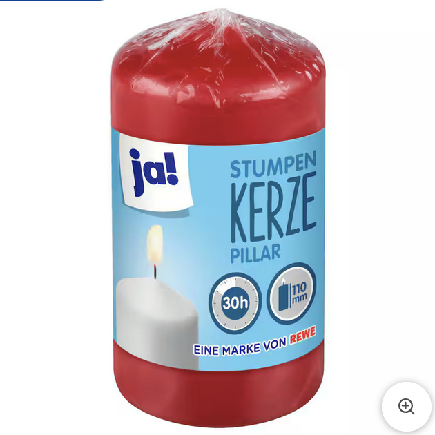 ja! Stumpenkerze 110mm